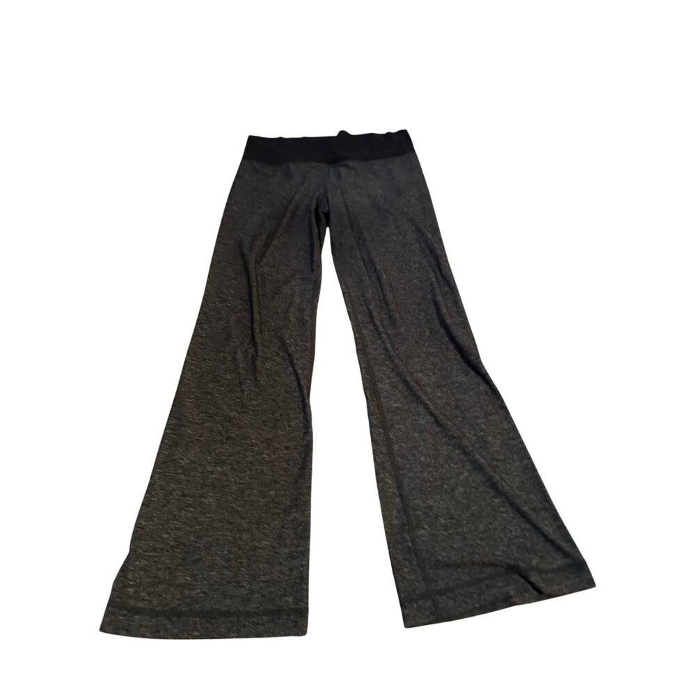 Lululemon Athletica Flared Pants Groove Nulu Super-High-Rise Gray Black Size 10